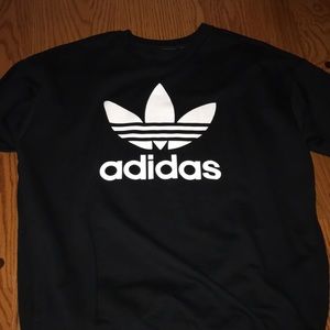 NEW black adidas crewneck